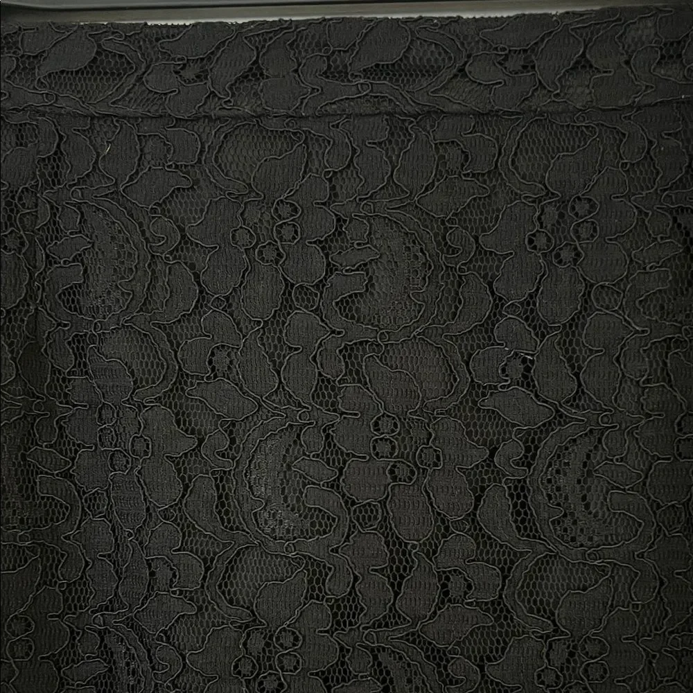 Marina Rinaldi Black Lace Mini Skirt in Size 27